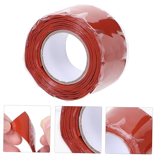 NUOBESTY Flexible Silicone Rubber Sealant Tape for Leaky Pipes Compression Resistant Repair Tape for Plumbing and Outdoor Use