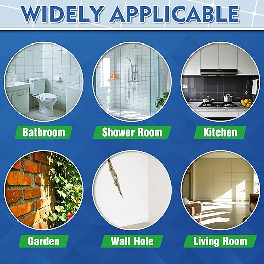 Tile Grout Repair Kit, White Fast Drying Grout Filler for Bathroom, Kitchen, Shower, Versatile Triple Use with Grout Sealer, Replace Grout Pen for Restore and Renew Tile Joints Line