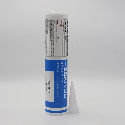 Japan Shin-ETSU KE-45-T 330ML Electronic Sealant ShinEtsu Shin-ETSU Glass Glue Fixed Waterproof Oil High Vacuum Silicone Gasket Seam Sealing Grease Original Imported Product(KE45-T)