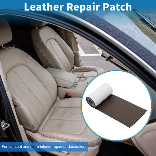 Self Adhesive Leather Repair Patch Strong Stickiness 3.1"x60" Leather Repair Tape PU Leather Coffee 1 Pcs