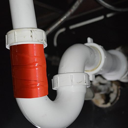 Waterproof Pipe Leak Repair Tape 5cm X 1m PVC Strong Sealant Tape Heavy Duty Silicone Rubber Hose Seal for Plumbing and Water Leak Fixing