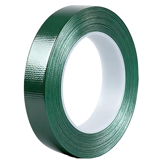 Green Duct Tape 1 Inch x 33 Yards, Heavy Duty Waterproof Repair Tape, Easy to Tear Colored Cloth Tape for DIY Craft, Camping, Home Maintenance & Packing