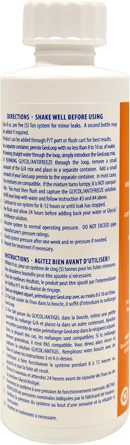 for Radiant Floor Heat and for Geothermal Systems Bottle, 8 oz.