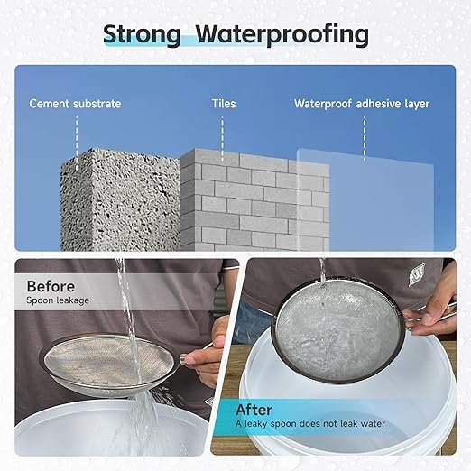 Transparent Waterproof Coating, Indoor & Outdoor Sealant, Invisible Waterproof Agent, Water-Based Clear Sealant for Roofs, Walls, Bathroom, Kitchen, Garden, Invisible Leak Repair Coating (32 floz)