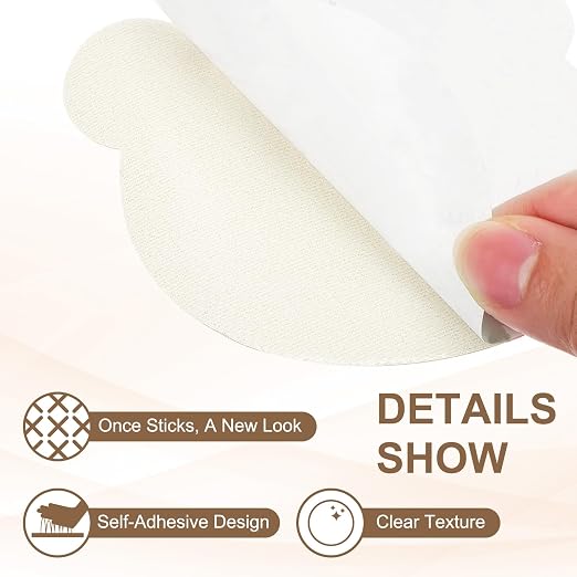 PATIKIL Leather Repair Patch, 2 Pcs 4 x 3.5 Inch Self-Adhesive Vinyl Patch Furniture Tape Repair Kit for Sofas Couches Stools Chairs Cabinets Bags, Clear White