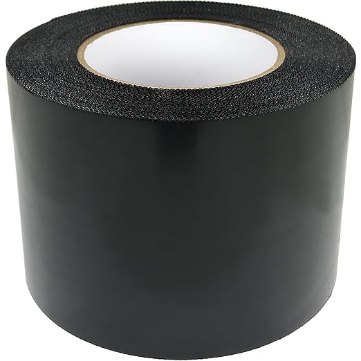 ELK Vapor Barrier Tape - 4” x 180ft - PE 7mm Polyethylene Seam Tape - Moisture Barrier Seam & Seal for Crawlspace Encapsulations or Waterproof Marine Tape - Black