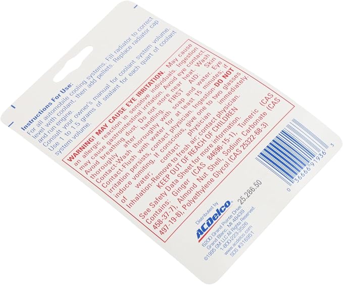 ACDelco GM Original Equipment 10-108 (12378255) Cooling System Sealing Tabs - 4 g (Pack of 5)