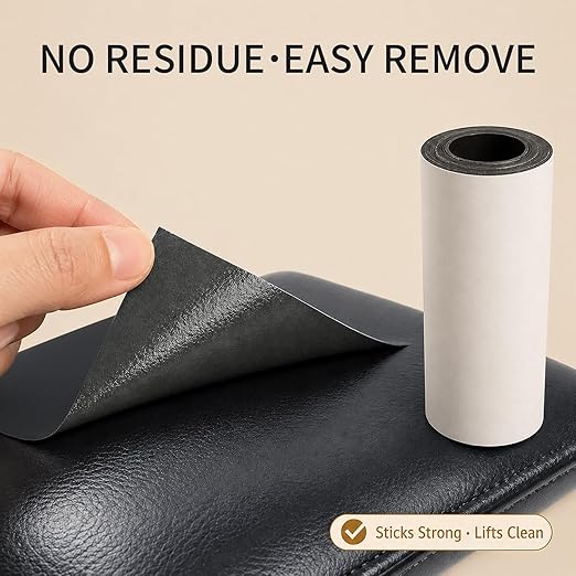 BSZHTECH Leather Repair Tape Self-Adhesive Leather Repair Patch for Couch Furniture Sofas Car Seats Advanced PU Vinyl Leather Repair Kit(Dark Grey, 3.9 X 79 inch)