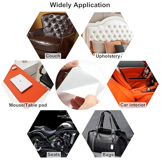 ILOFRI Self Adhesive Leather Repair Patch Tape 3x60 inch, Vinyl and Leather Repair Kit for Couches, Furniture, Car Seat, Boat Seat, Sofa, Vinyl Upholstery, Chair, Interior - Dark Black
