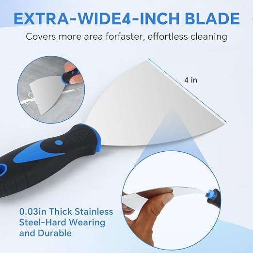 Caulk Gun Kit, Smooth Silicone Caulking Gun and Caulk Remover Tool, Sealant Finishing Tool Grout Scraper for Kitchen Bathroom Window Sink Joint, All in One with Gift Box