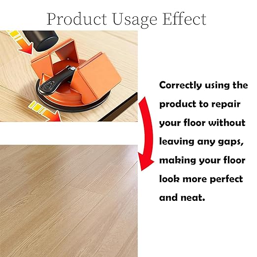Floor Gap Fixer Tool - Dual 45° Striking Heads Floor Suction Cup Tool for Gaps, Upgraded Heavy Duty Aluminum Alloy Flooring Tools with Suction Cups for Vinyl & Laminate Flooring/Hardwood/Tile