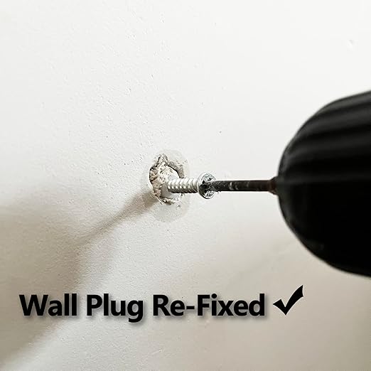 50 Packs Drywall Masonry Anchor Repair Kit Heavy Duty Wall Hole Patch Filler Fits Loose Wall Fixtures and Various Size Screws Quick Fix Wall Anchors DIY