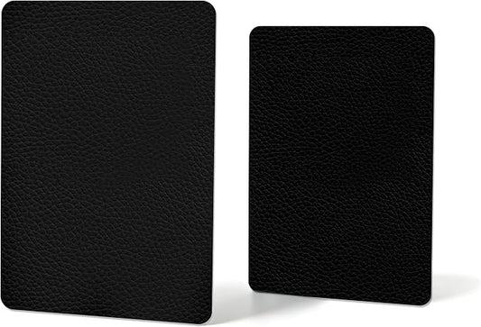 Self Adhesive Leather Repair Patch,8x12 inch Vinyl Repair Kit,Leather Repair Kit for Furniture,Car Seat,Couch,Office Chair,2 Pcs Black