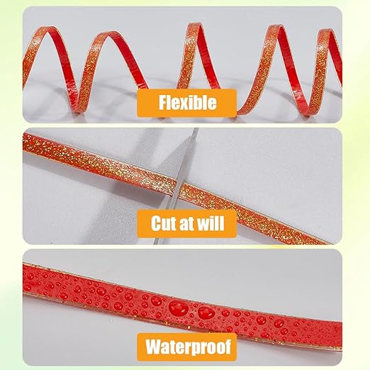 CRASPIRE 20Ft x 1/3" Caulk Strip Self Adhesive Caulking Sealing Tape for Bathroom Waterproof White Narrow PVC Ceramic Corner Tile Gap Sealant Molding Trim Edge Decorative for Kitchen Toilet Bathtub