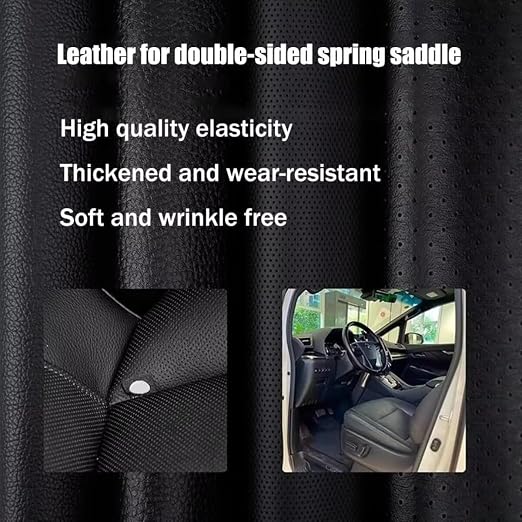 Leather Repair Patch, 20x24 inch Breathable Perforated Adhesive Self-Adhesive Repair Patch, Furniture Couch Car Seats Office Chairs Sofa Repair Patch Refurbished Patch, Black