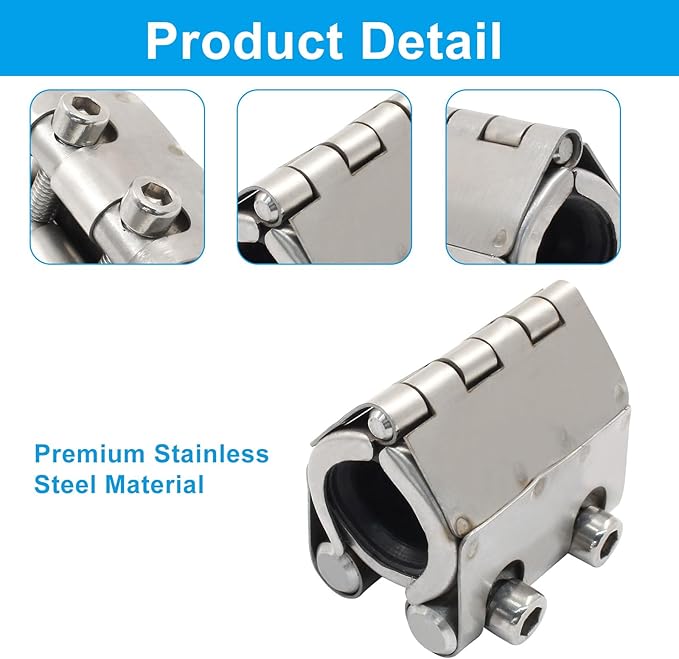 Pipe Repair Clamp, Galvanized Pipe Repair Kit, Leak Repair Clamp for Plastic and Metal Pipes(20mm-23mm/1/2 inch)