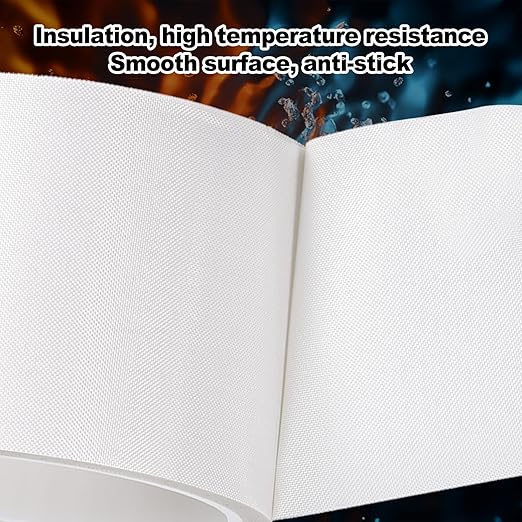PATIKIL Heat Resistant Tape, 1.2 Inch x 33 Feet High Temperature Tape PTFE Adhesive High Heat Tape Waterproof for Vacuum Sealer Machine Insulation Protection, White, 0.13mm Thick