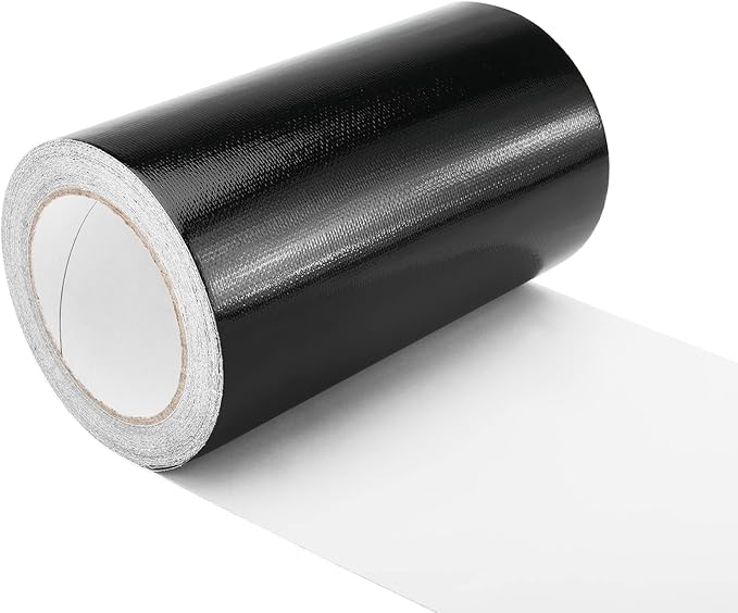 RealPlus 7.8" x 50' RV Underbelly Tape Waterproof Belly Tape with Permanent Sealing Adhesive for Camper Travel Trailer Mobile Home, Tear Repair Patch