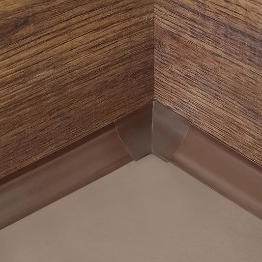 InstaTrim Inside Corners - 10 Dark Brown 3/4" Wide Caulk Strip Inside Corner Pieces - Trim for Inside Corners - Paintable