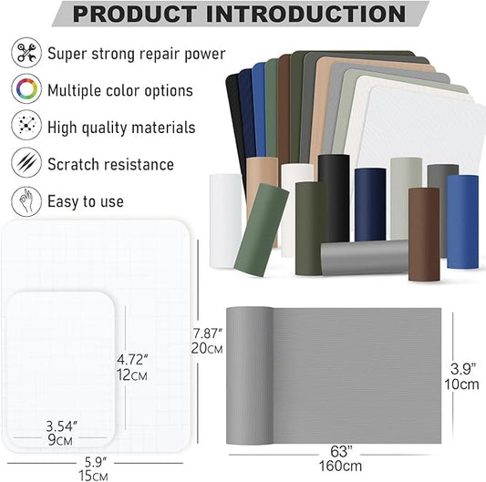 OAZ 8 Pieces 7.87 x 5.9 inch Clear Tent Repair Patches Waterproof Tape Self-Adhesive Fabric Repair Tape Lightweight Outdoor Gear Patch Kit for Down Jacket Clothing Rv Awning (Clear)
