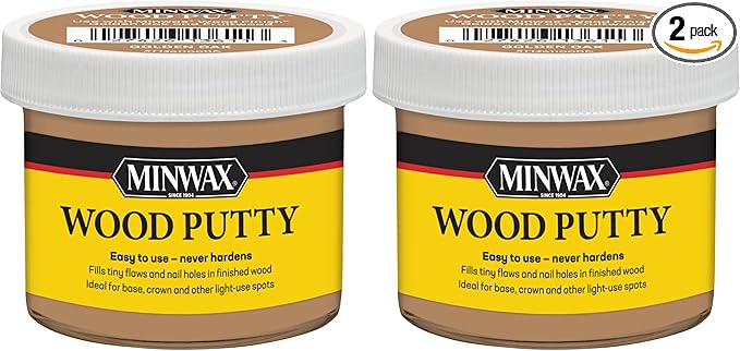Minwax Wood Putty, Golden Oak, 3.75 oz. (Pack of 2)