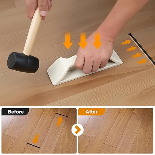 Floor Gap Fixer Tool, Violetfox Heavy-Duty Plank Grabber Laminate Flooring Tools Wood Floor Repair LVP Installation Kit (New Version)