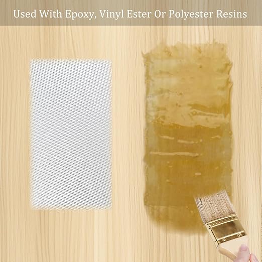 Acuteye Fiberglass Cloth Roll, 2 Inches*99 Feet 6oz Plain Weave Non Adhesive Fiberglass Cloth Strip for Repairing and Reinforcing Pipes, Sinks, Bathtubs, Boats, Cars (1, 2'' * 99')