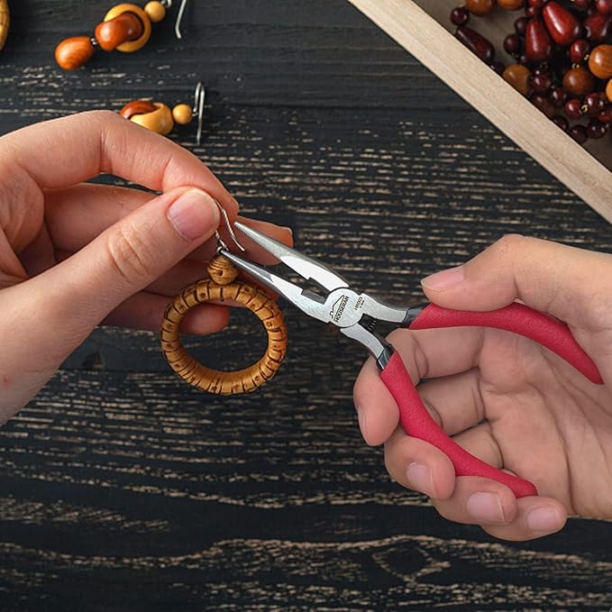 4 PCS Pliers Set with 6 Inch Wire Cutter, 5 Inch Needle Cose plier, and 8 Inch & 10 Inch Groove Joint Pliers, Hand Tool Kit for Home Repair, DIY, Automotive, Plumbing