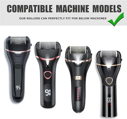 12 Pack Same Coarse Replacement Roller Head for Electric Foot Filer Callus Remover for Feet Pedicure Tools Pedicure Kit Refill Rollers for Cracked Heels and Dead Skin (12pcs Regular Coarse)