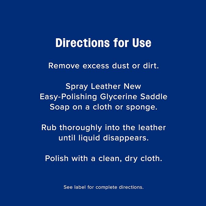 Farnam Leather New Easy-Polishing Glycerine Saddle Soap and Leather Saddle Cleaner, Protects and Preserves Leather, Cleans, Conditions and Polishes, 64 Oz.