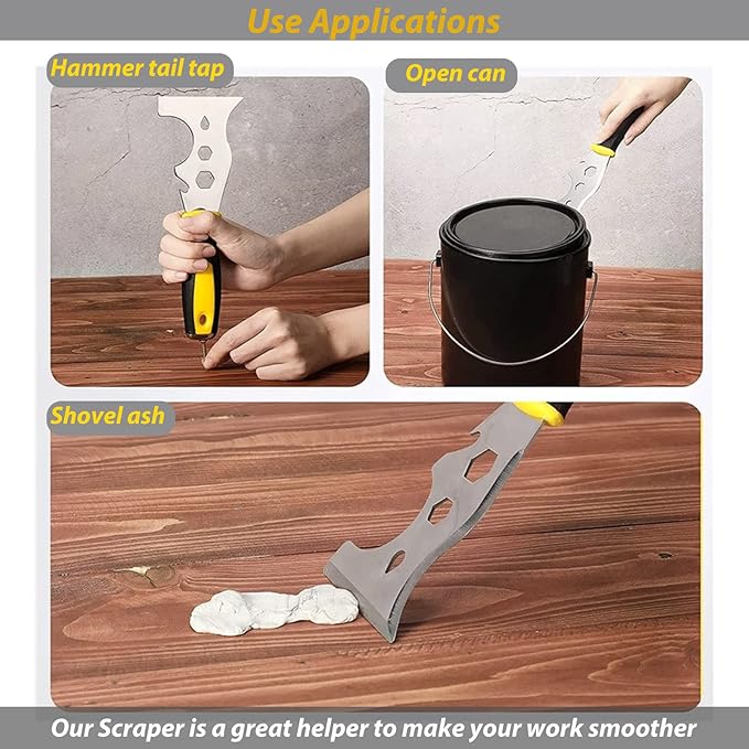 Painters Tool Grout-Caulk Removal-Tool Paint Scraper Tool with Caulking Silicone Pads - Caulking Repair and Finishing Tool Kit