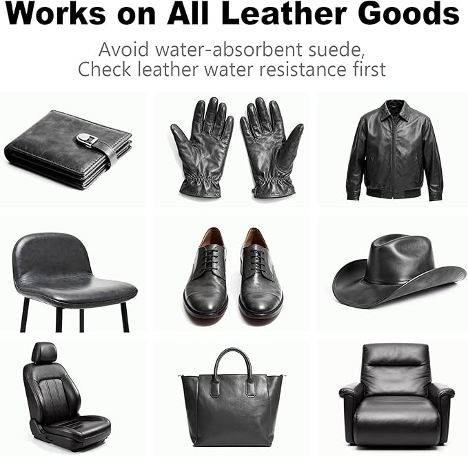 Dark Gray Leather Repair Kit - Recoloring Balm & Dye to Restore Scratches, Faded & Aged Leather & Vinyl Couches, Boots, Car Seats & Furniture