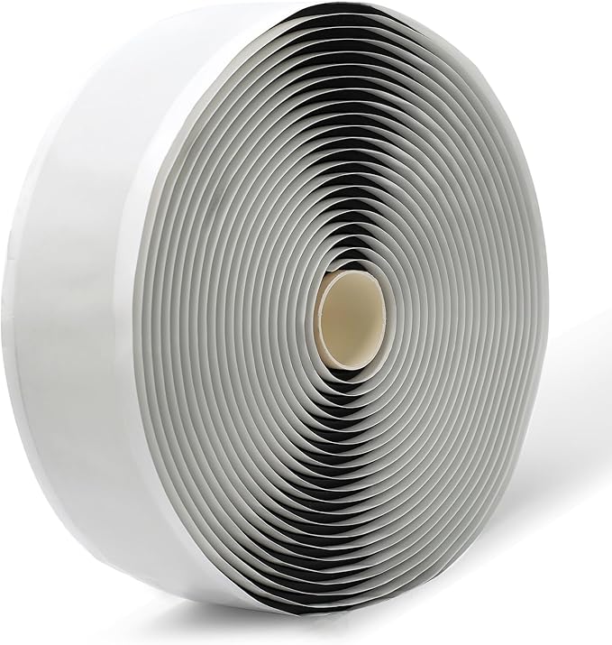 LLPT Butyl Tape Black 2 Inch x 33 Feet 5mm Thickness Water Tight Seal for Leak Proof EPDM RV Repair Window Glass Boat Sealing Roof Pipe Patching(BST5110)