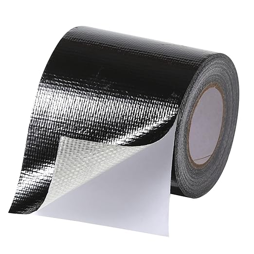 RV Awning Repair Tape: 3" x 30FT Black Fabric Heavy Duty Waterproof Patch Kit for Sail Tent Boat Cover Outdoor Repair