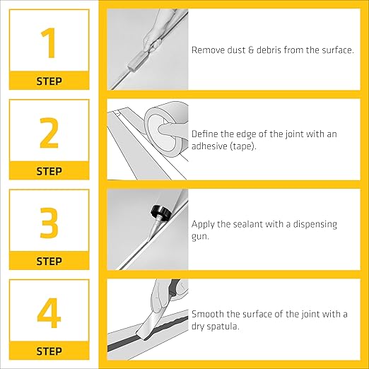 SIKA Sikaflex Construction Sealant, Tan 10.1 fl. oz, Polyurethane for Vertical & Overhead Joints, Ideal for Windows & Doors, Paintable & Stainable