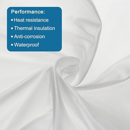 MECCANIXITY Fiberglass Cloth 3 Oz/100g 2m(2.2 Yards) x1.27mx0.1mm E Glass Plain Weave Glass Fiber 27.34 Sq Feet, Woven Fabric for Boat RC Plane Auto Surfboard Tub Pool Repair