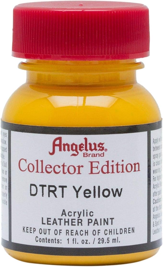 Angelus Collector Edition Leather Paint for Shoes, Couches, Sofas, Jackets and More - DTRT Yellow - 1 oz