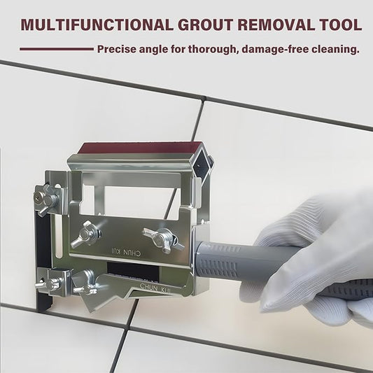 3-in-1 Grout grout scraper tool | All-in-One Grout Saw & Cleaning Kit for Tile Repair