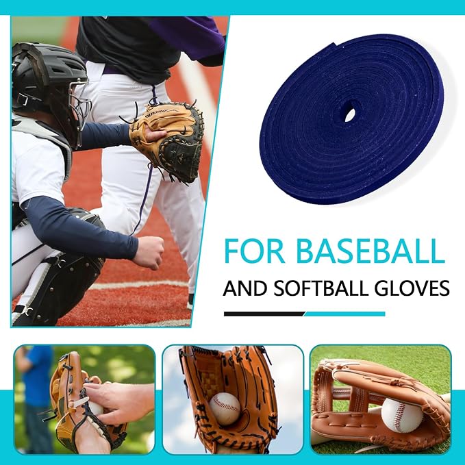 Baseball Glove Lace, Mitt Lace Repair Kit Softball 2 Leather Laces and 2 Lacing Needles for Catcher's Glove
