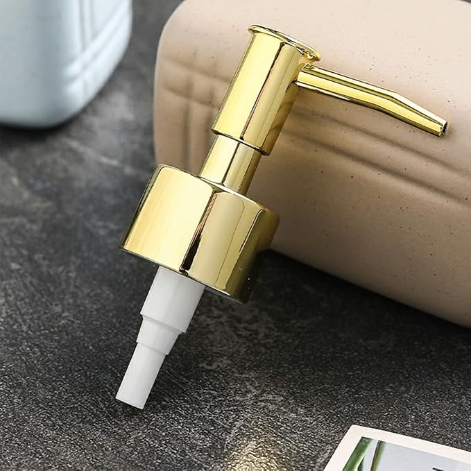 Gold Dispenser Pump for Pump Bottle Resin Mold Soap,Large Jar Bottle Mold Soap and Lotion Replacement Dispenser Pump for Kitchen, Bathroom Home Decor