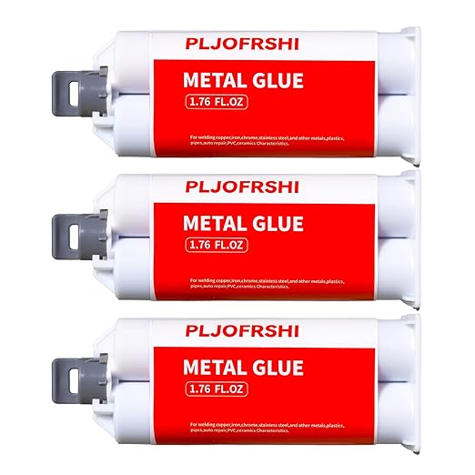 Metal Glue,Muffler Repair kit，Waterproof Sealing Epoxy Adhesive, Liquid Metal Filler,The Strongest for Metals Plastics Steel Ceramics Fiberglass