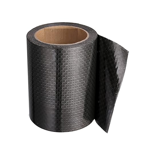 PlusRoc RV Underbelly Material RV Underbelly Tape Waterproof Flex Belly Tape with Permanent Sealing Adhesive for Mobile Home, Camper Travel Trailer, Tear Repair Patch(6'' x 50')
