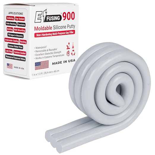 900 Moldable Silicone Putty - Gray Circular Shape