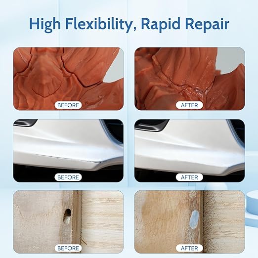 UV Light Curing Putty for 3D Prints and Models,Fast Repair Filler for Nicks,Scratches,Cracks on Resin,Quartz,Ceramic,Wood,Plastic,Stone,and Other Countertop Surfaces