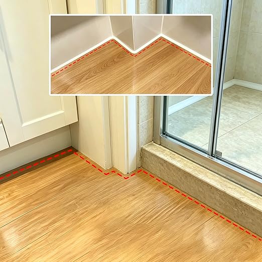 White Caulk Tape Self Adhesive Waterproof, Flexible Caulking Sealant Strip Sealing Tape for Toilet, Sink, Bathtub, Shower, Floor(Small Size, 3 Meters)