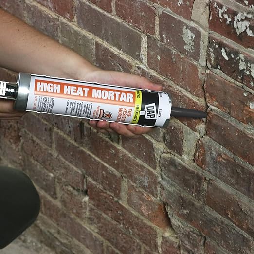 DAP 7079818854 High Heat Mortar Fire Stop Caulk, No Size, Black- Pack of 2