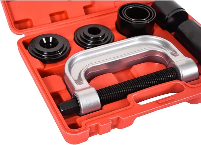 DHA Ball Joint Press Kit Heavy Duty 4x4, Ball Joint Removal Tool Kit for Most 2WD 4WD Cars and Light Trucks, 10pc Ball Joint Installer and Remover Tool