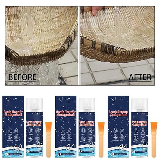 Leak Repair Waterproof Sealant, Clear Sealer Cream and Instant Waterproofing Agent for Concrete Roof Gutter Pipe, Multi-Surface Leak Repair Sealer for Windows Foundations, Long-Lasting Protection