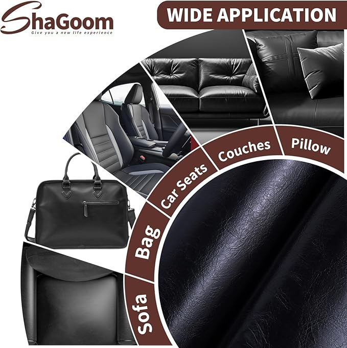 Leather Repair Patch, 17X158 inch Strong Sticky Repair Patch Self Adhesive Waterproof, DIY Large Vinyl Patches for Couches, Furniture, Sofa, Car, Chair (DBrown, 17X158 inch)
