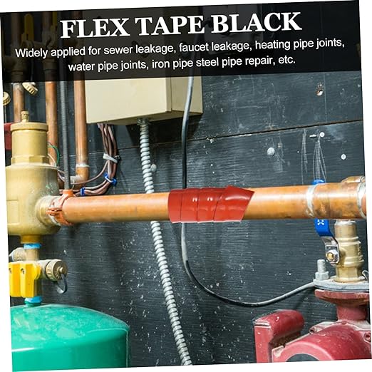 NUOBESTY Flexible Silicone Rubber Sealant Tape for Leaky Pipes Compression Resistant Repair Tape for Plumbing and Outdoor Use